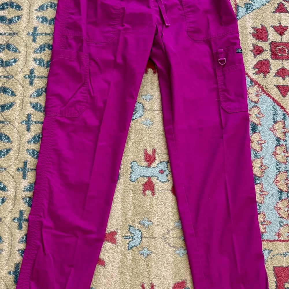 Women’s KOI Magenta Cargo Scrub Pants